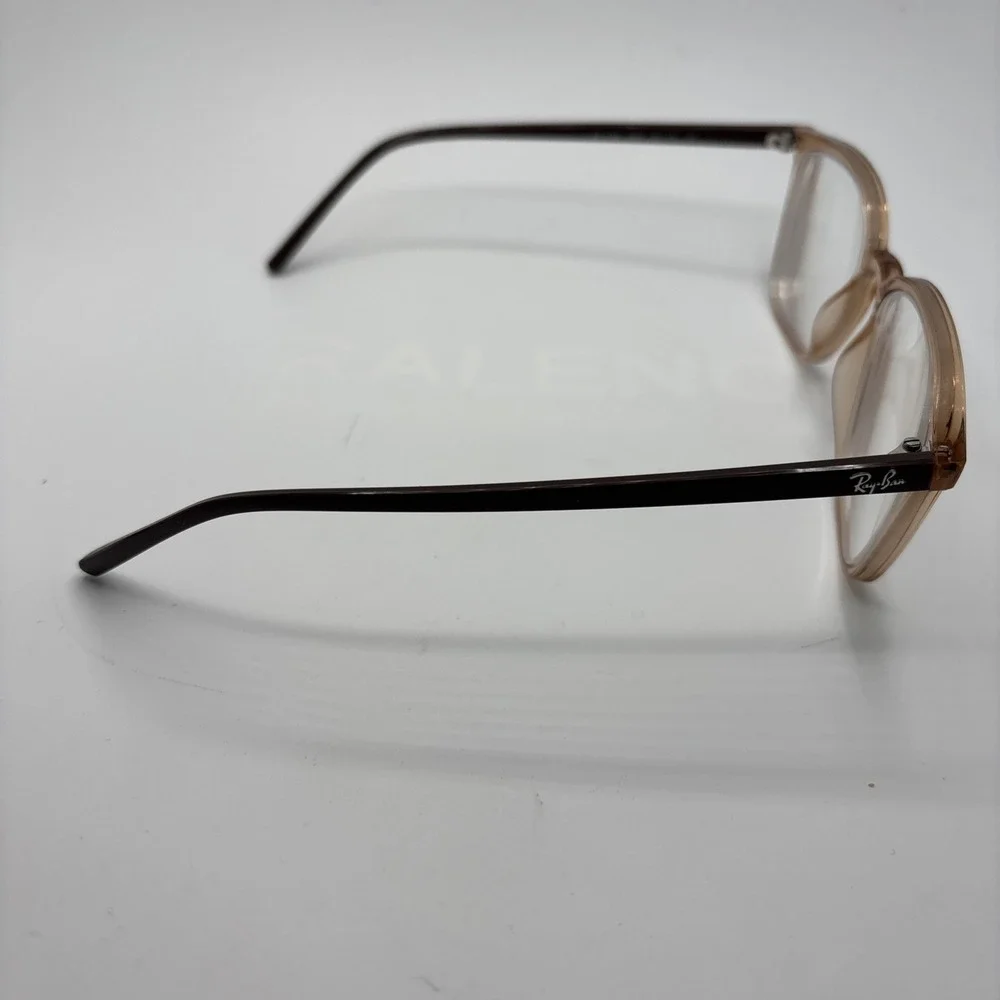 RAY BAN RB 7185 5940 TRANSPARENT BROWN AUTHENTIC EYEGLASSES 52-18-145mm #436